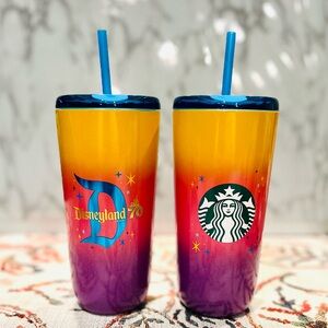 Disney Starbucks 70th Anniversary Gradient Tumblers NWT